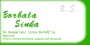 borbala sinka business card
